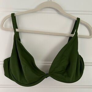 CUUP Green Plunge Bathing suit top